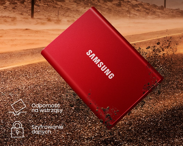 Przenośny dysk SSD T7 USB 3.2 2TB | MU-PC2T0H/WW | Samsung