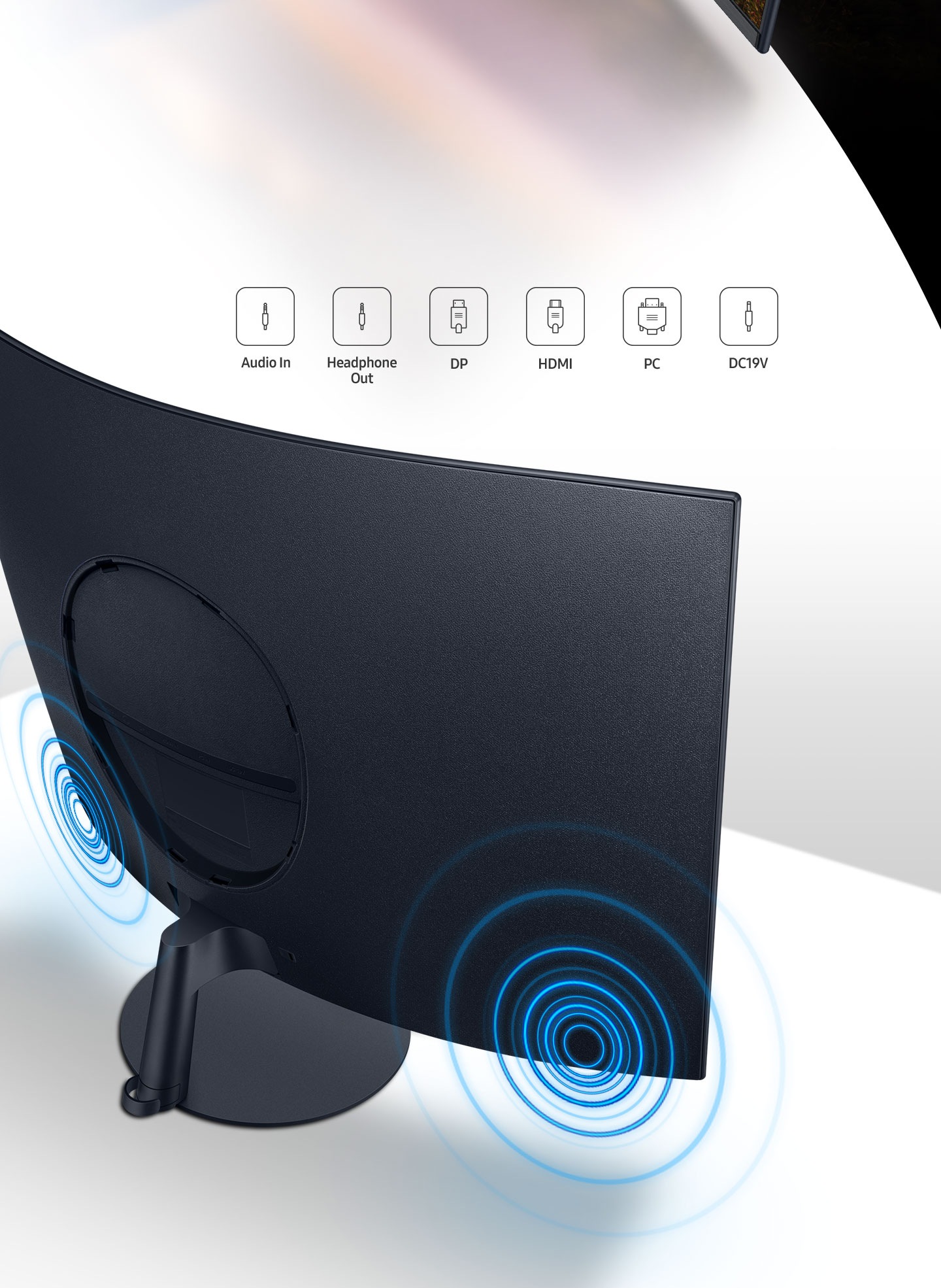 Zakrzywiony monitor 32" T55 LC32T550FDUXEN Samsung Polska