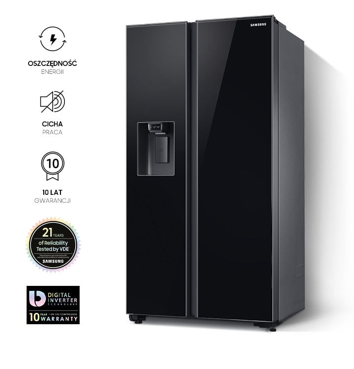 RS65R54412C, Side by Side, Czarne szkło, 617 l RS65R54412C/EO