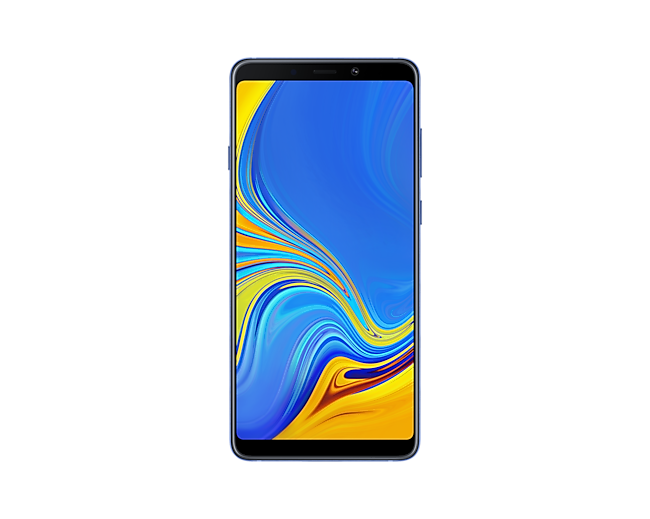 Samsung Galaxy A9 kolor niebieski - widok z przodu