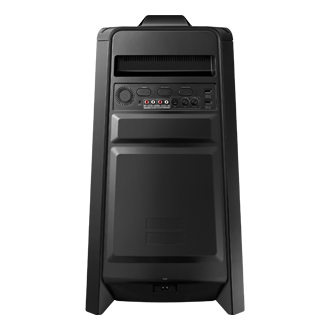 Na zdjęciu widoczny jest tył głośnika Power Audio MX-T50/EN od marki Samsung.