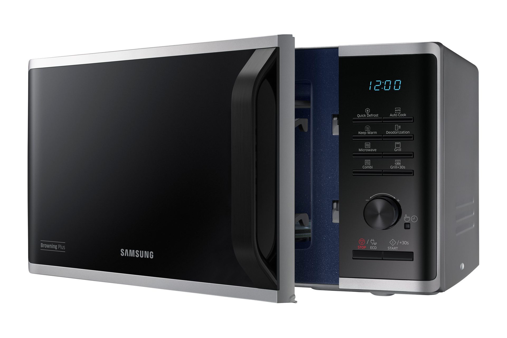 Poniżej głownego panelu sterowania umieszczone jest pokrętłow pozwalające na szybkie i wygodne sterowanie czasem pracy