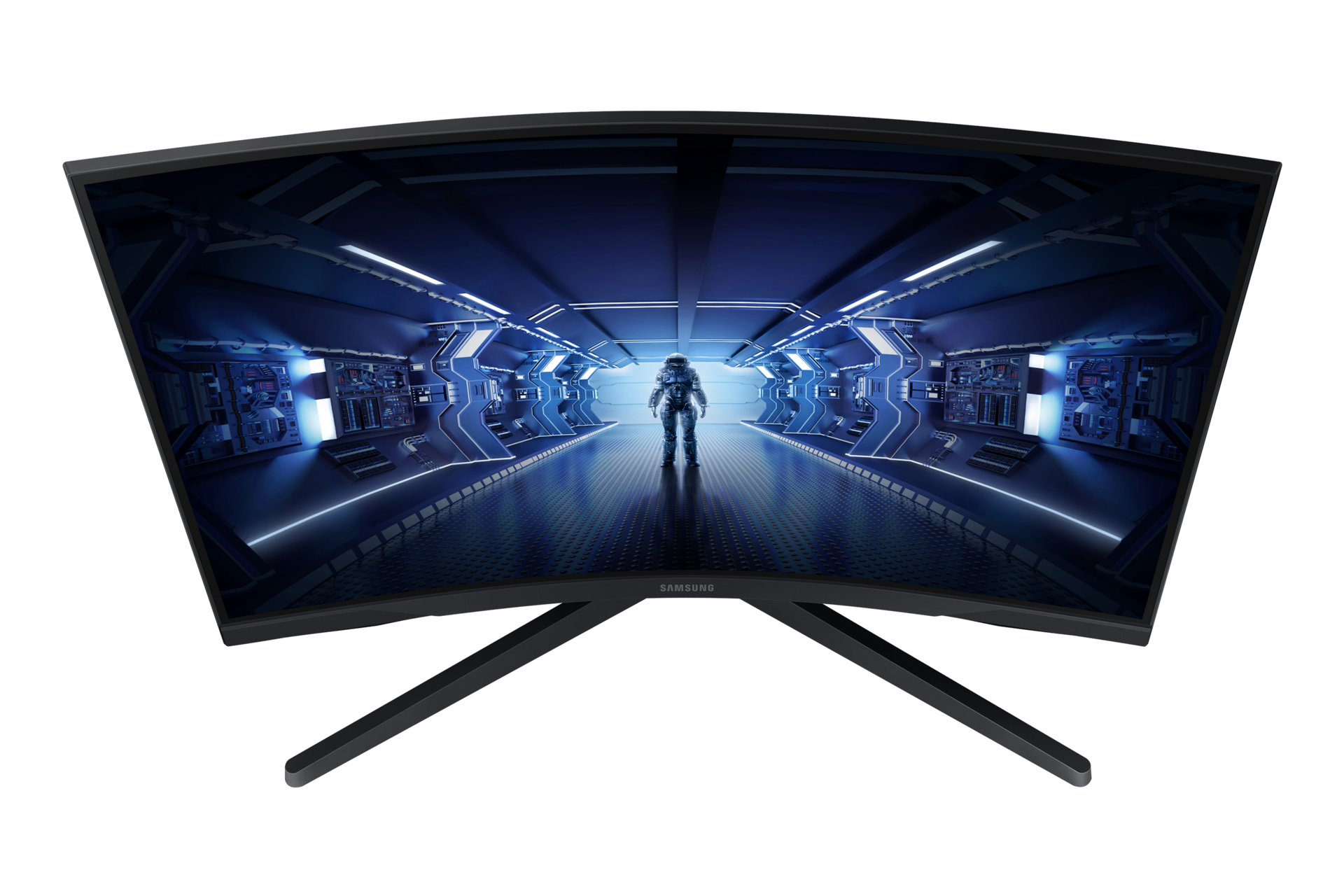 Na zdjęciu widoczny jest monitor Odyssey G5 Samsung LC27G55TQWUXEN.