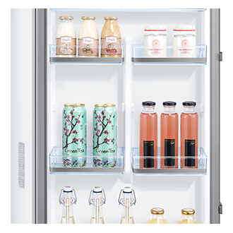 Także w drzwiach możesz swobodnie przemieszczać półki.