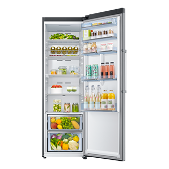 Uporządkuj swoje jedzenie w lodówce RR39M7145S9/EO dzięki dużej ilosci półek i schowków.