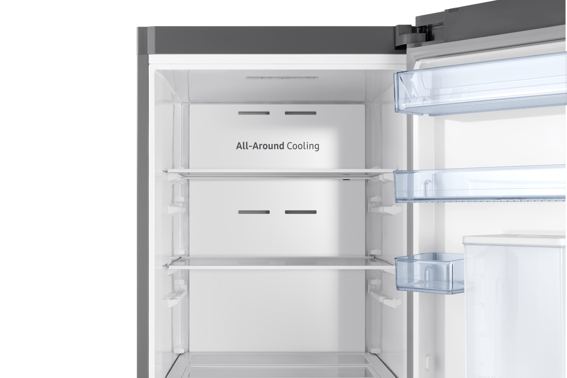 Duża pojemność lodówki RR39M7320S9/EO to zasługa nowatorskiej budowy.