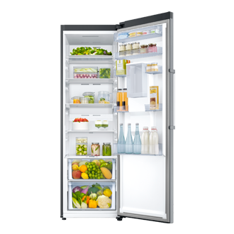 Uporządkuj swoją żywność wykorzystując półki, szuflady i pojemniki.