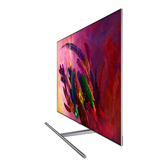 Samsung QLED TV 2018 Q7F - QE55Q7FNATXXH - Telewizor 55 cali - widok skos