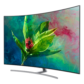Zakrzywiony ekran telewizora Samsung QLED Q8C 65 cali