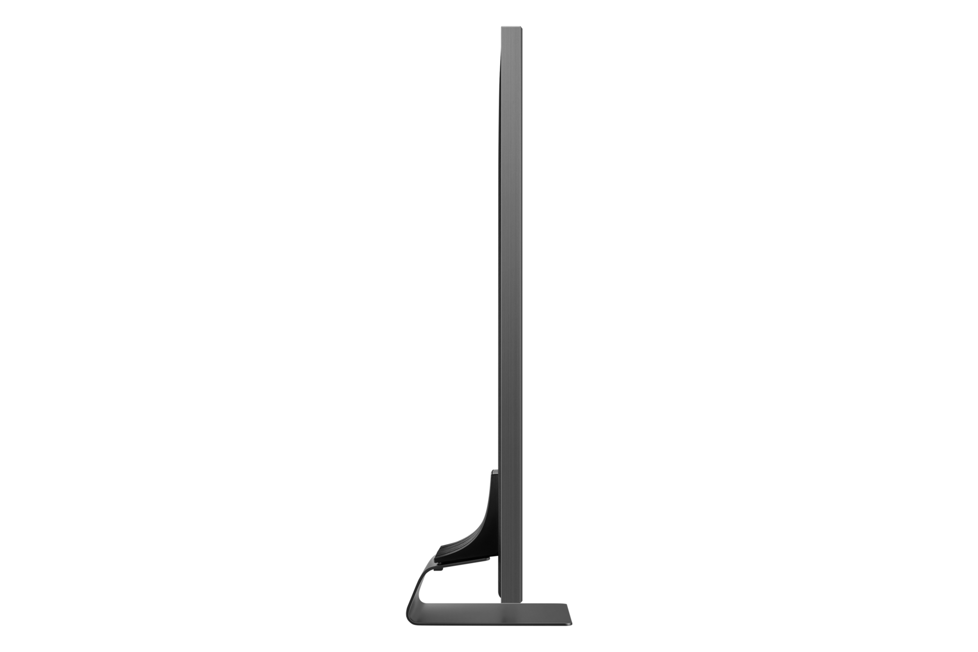 Pokazany z profilu telewizor Samsung QLED Q95T o rozdzielczości 55 cali - QE55Q95TATXXH 