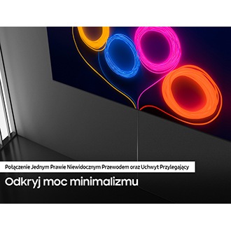 Postaw na minimalizm i zapomnij o zbędnych kablach, które zastąpi Jeden Prawie Niewidoczny Przewód - znajdziesz go w zestawie z telewizorem Samsung QLED Q95T 55 cali