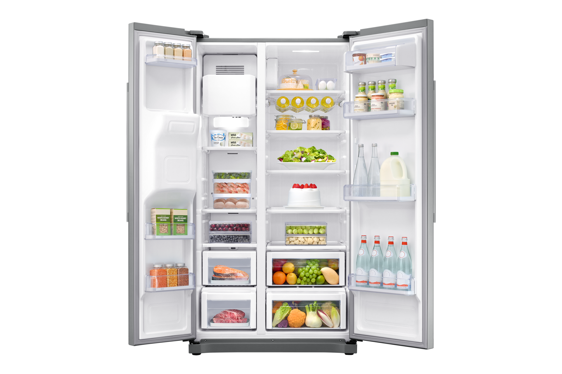 front-open-food silver