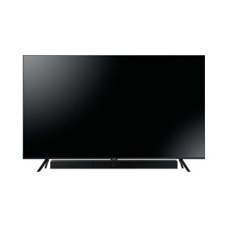 Widok na technicznie zaawansowany, wyjątkowy soundbar Samsung T550/EN z dźwiękiem, który pozwoli przenieść Ci każdą rozgrywkę na wyższy poziom!
