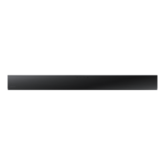 Rzut z góry na nowoczesny, designerski soundbar Samsung T550/EN z przestrzennym dźwiękiem, który otoczy Cię w każdym pomieszczeniu