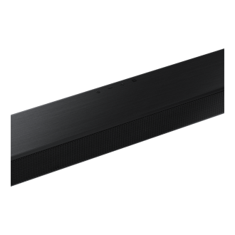 Zbliżenie na panel sterujący unikalnego soundbaru Samsung T650/EN, który oferuje przestrzenny dźwięk 3D w Twoim ulubionym pomieszczeniu