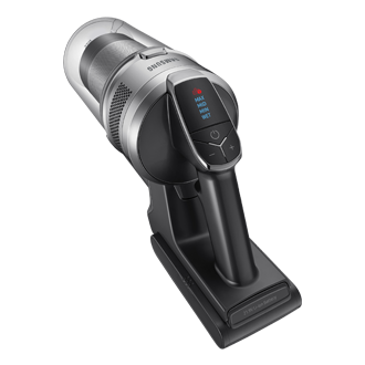 Przyciski sterowania i wyświetlacz w odkurzaczu Jet 90 premium VS20R9048S3 z technologią Jet Cyclone i mocy 550 W