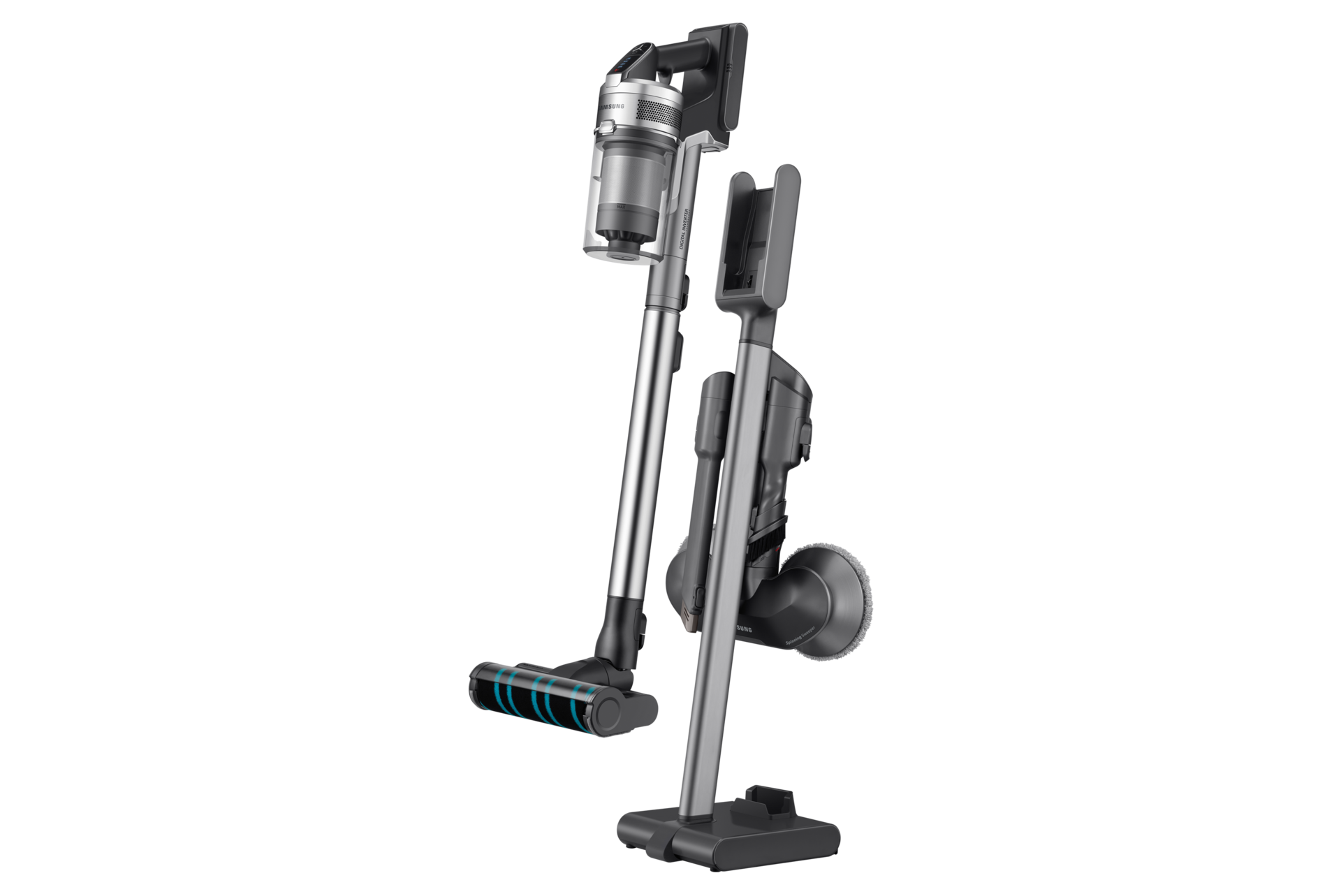 Odkurzacz bezprzewodowy Jet 90 premium VS20R9048S3 i stacja ładująca ze stojakiem na szczotki