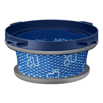 Filtr HEPA znajdujący się w górnej części odkurzacza bezprzewodowego Jet 90 premium Samsung VS20R9048S3 o mocy 550 W