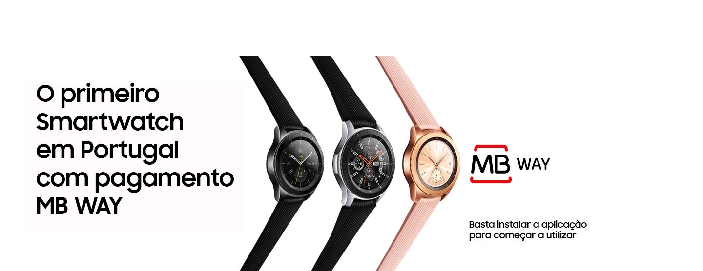 Smartwatch Samsung Galaxy Watch com pagamento MB WAY