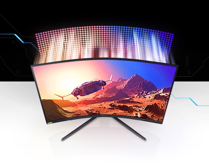 Monitor Gaming 32'' Odyssey G7 WQHD Curvo | Samsung Portugal