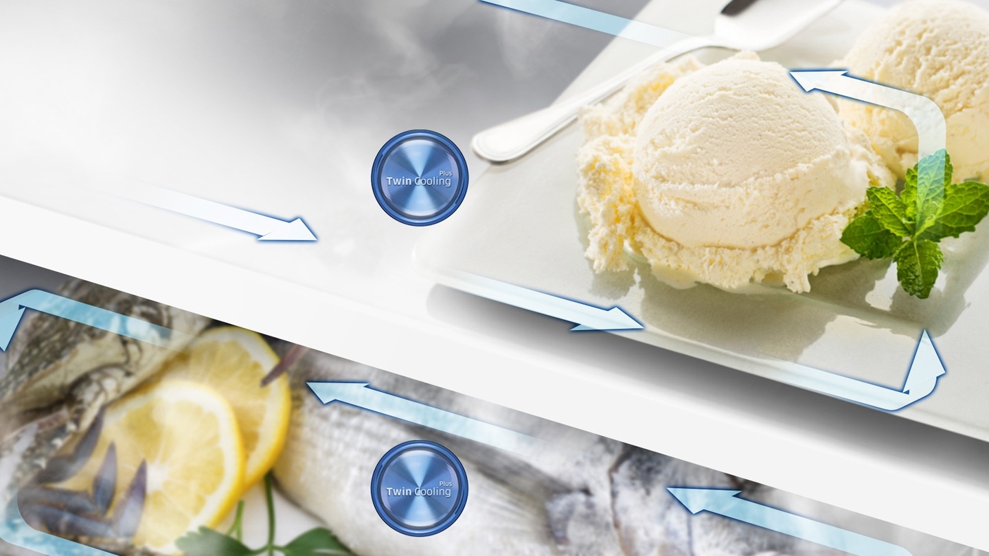 Alimentos congelados, saborosos e sem odor