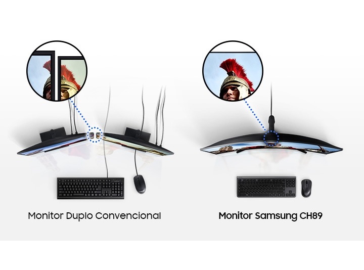 Samsung 34型ウルトラワイド CH89 C34H892WJ Monitor Curvo