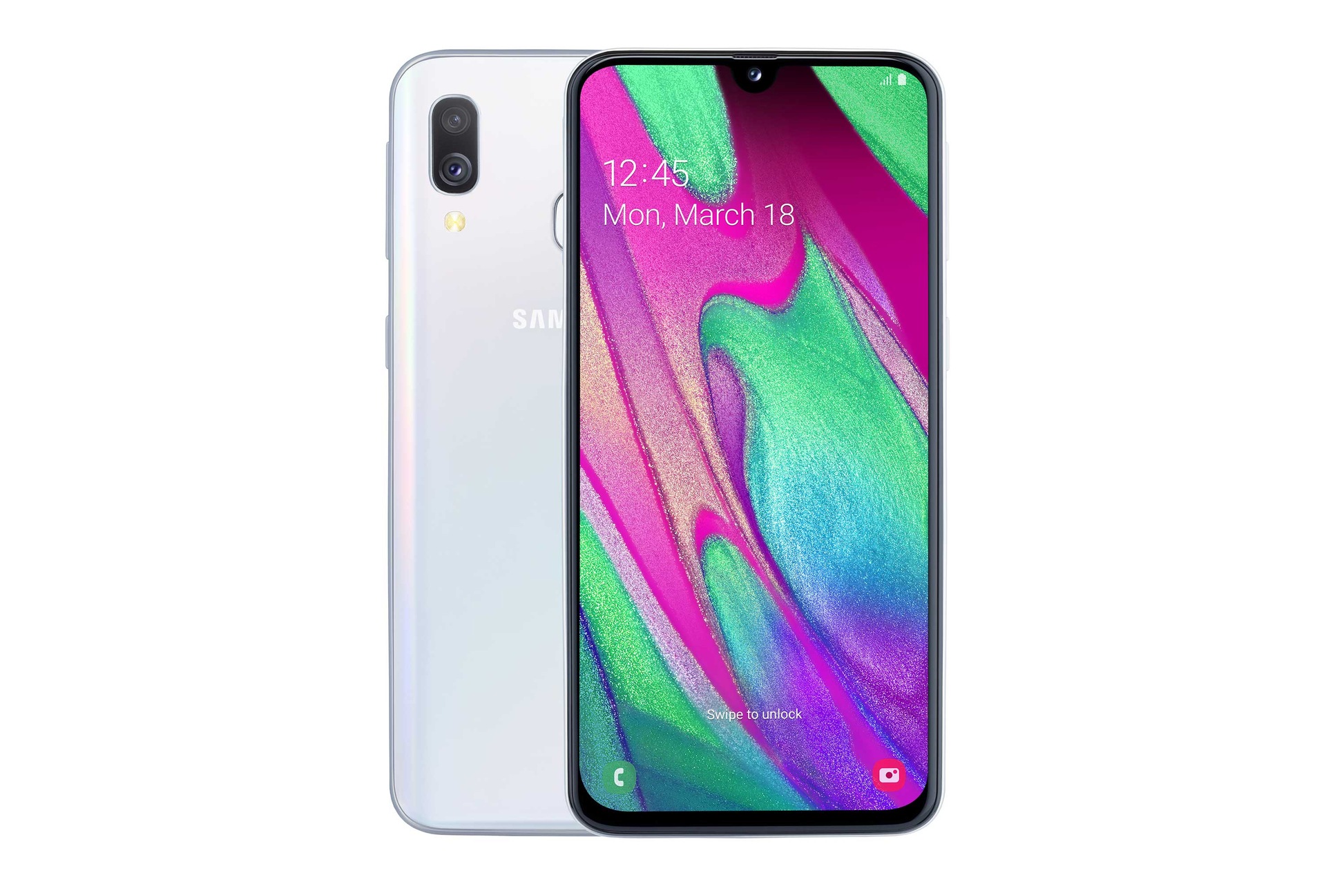 galaxy a40 white