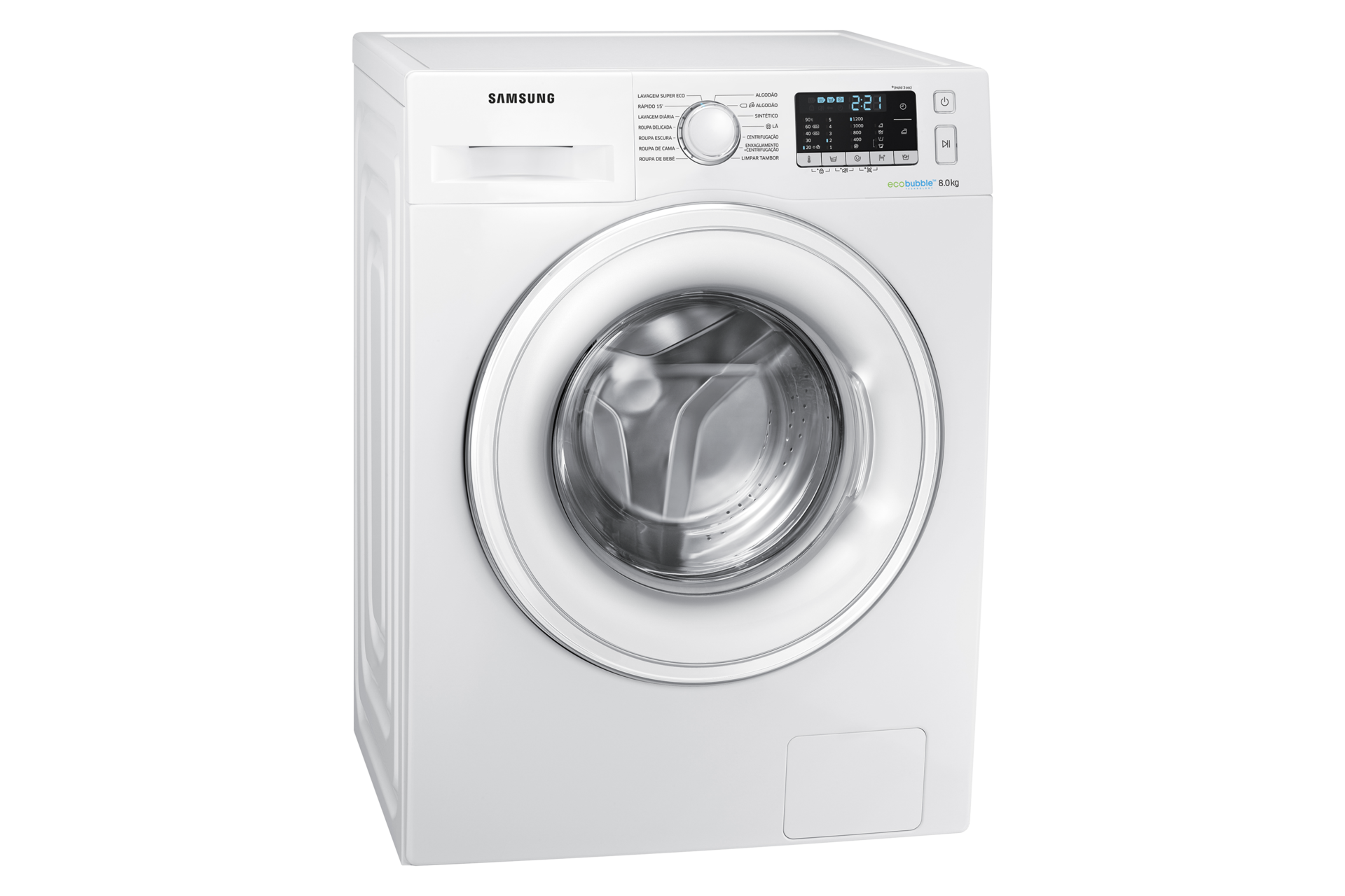 Maquina Lavar Roupa Samsung Eco Bubble 8 Kg