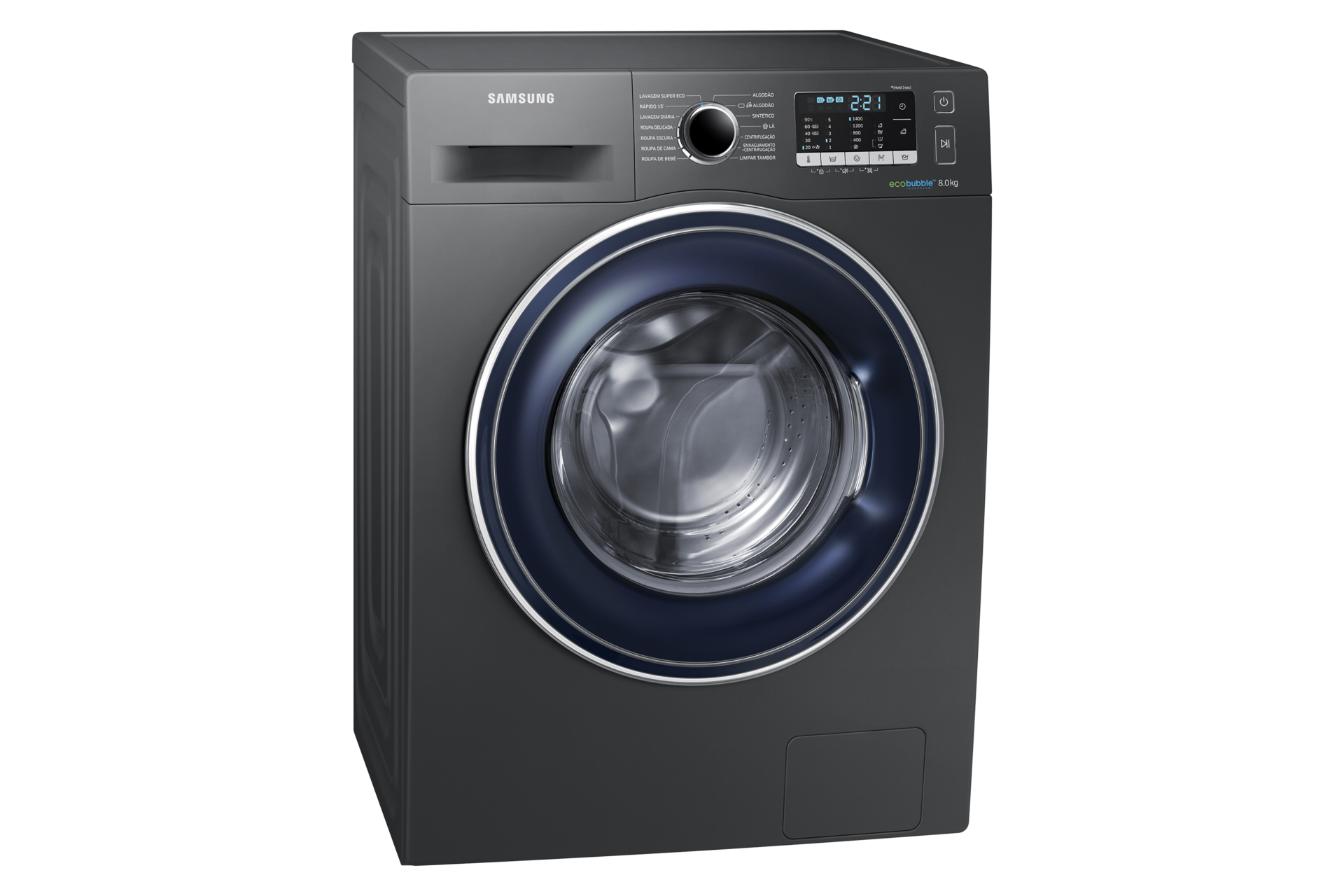Maquina Lavar Roupa Samsung Eco Bubble 8 Kg