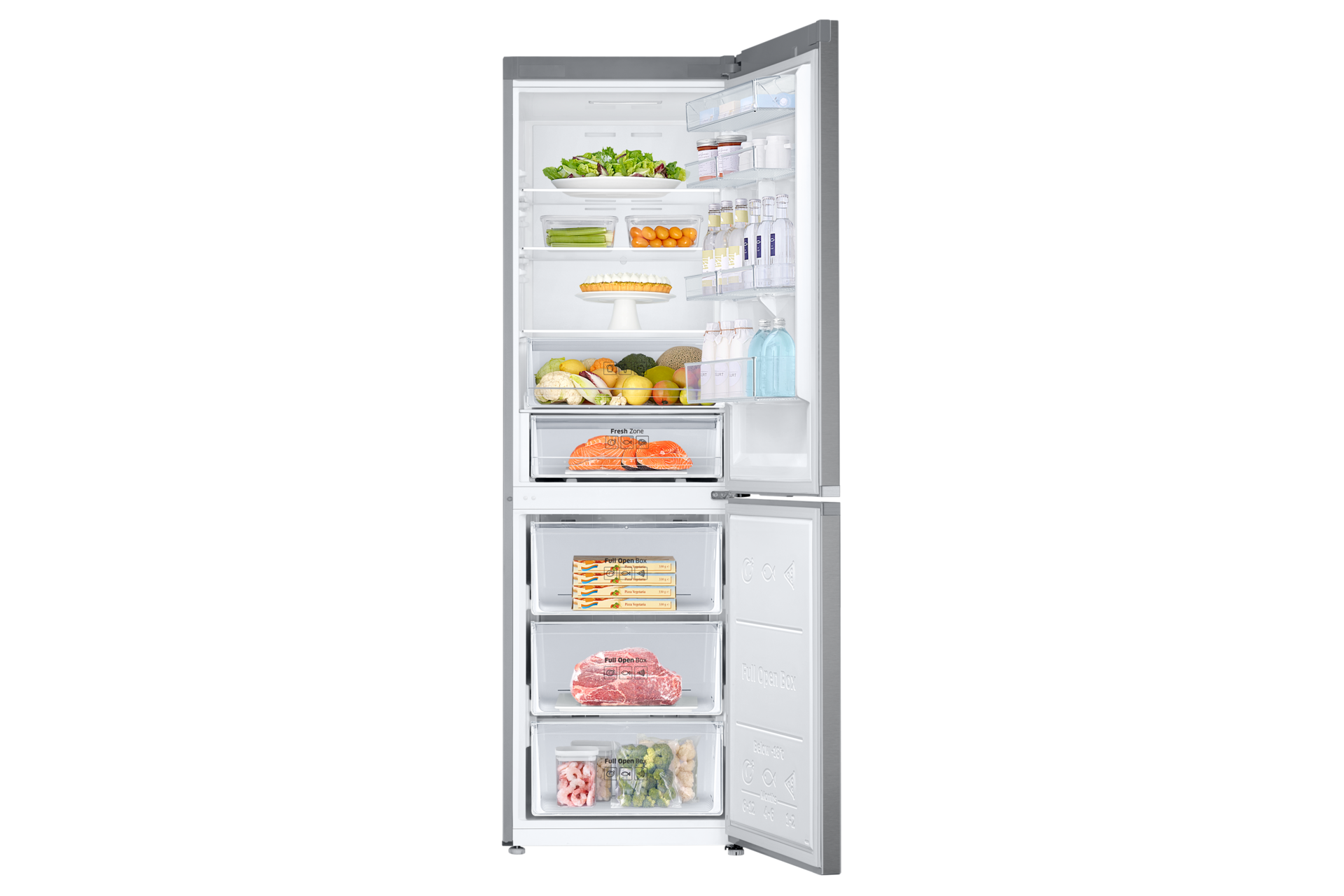 Front Open-With-Food silver