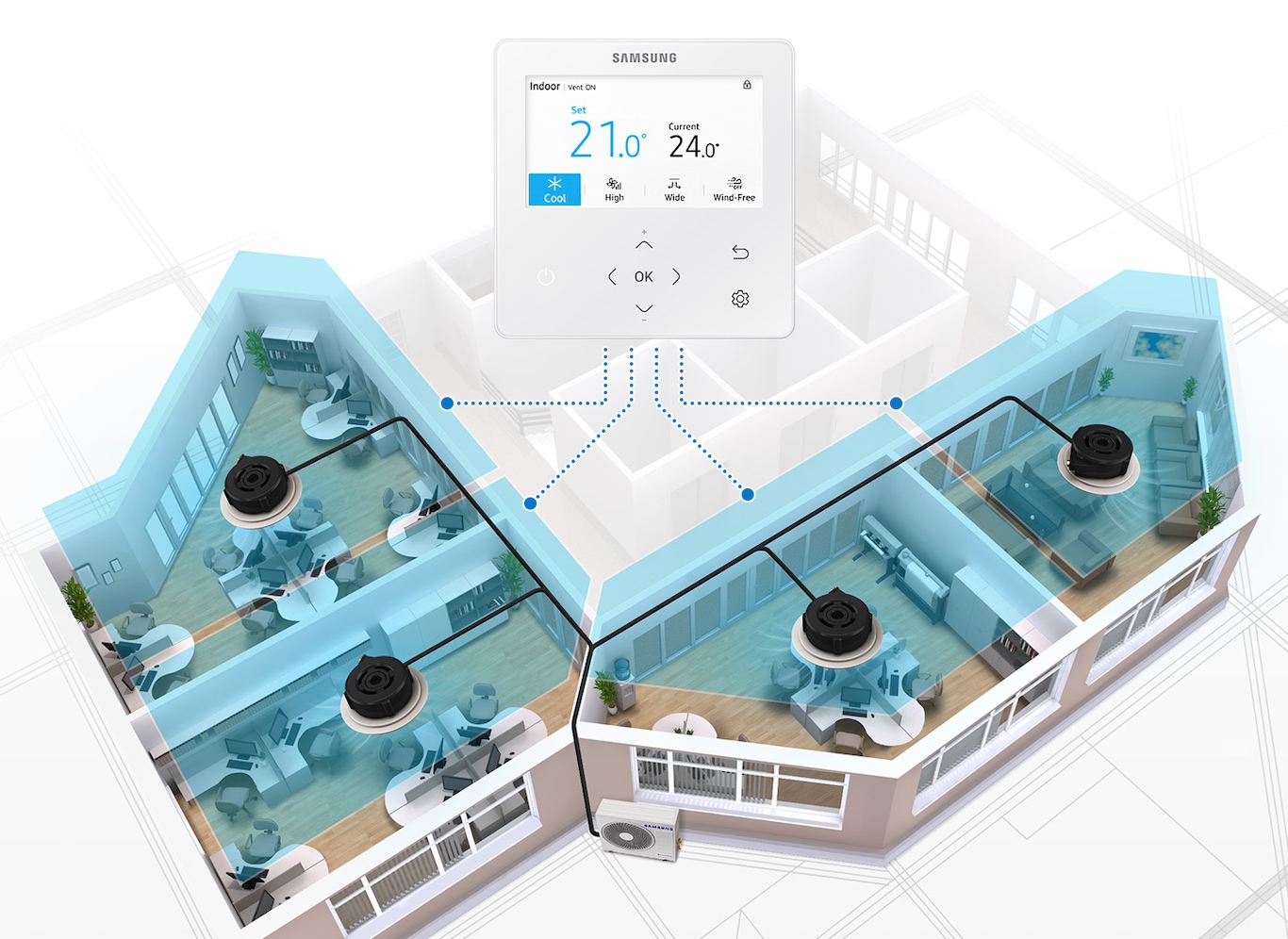 Easily install for wide coverage