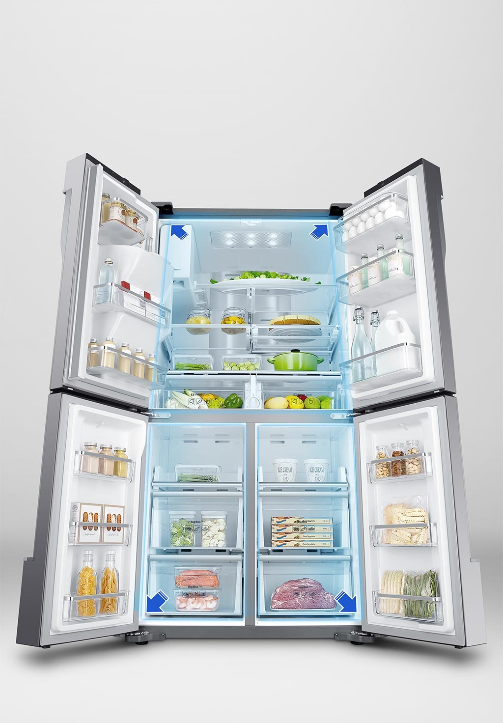 Frigider Triple&Metal Cooling, capacitate 564L RF56J9041SR/EO