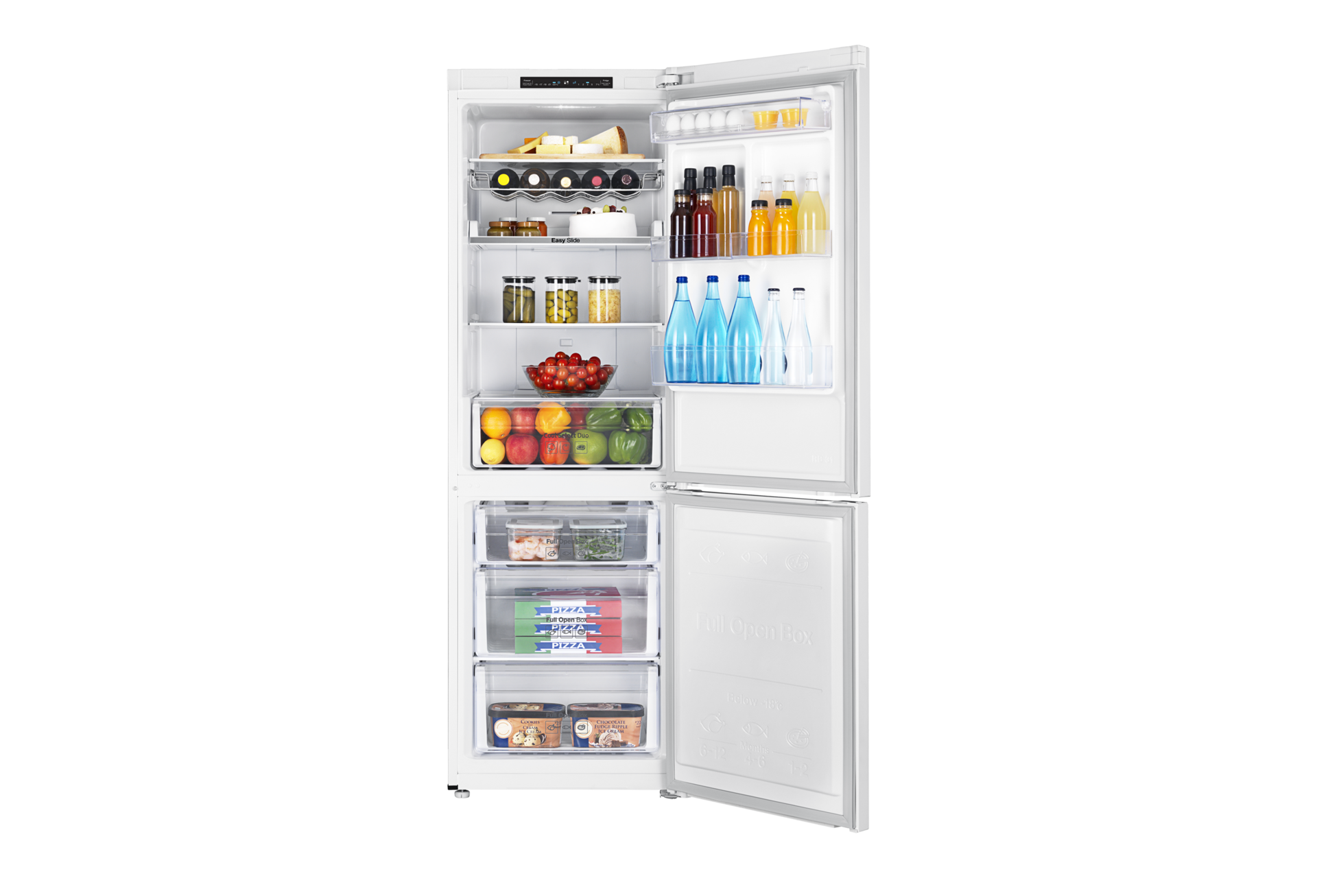 front-open-with-food white