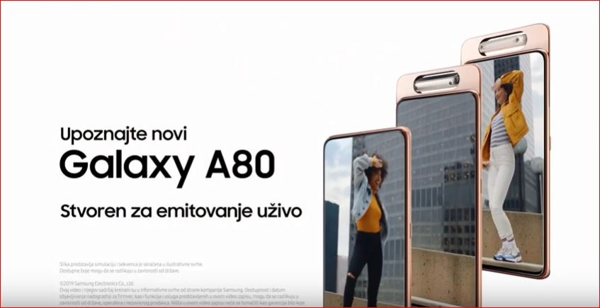 Upoznaj novi Galaxy A80