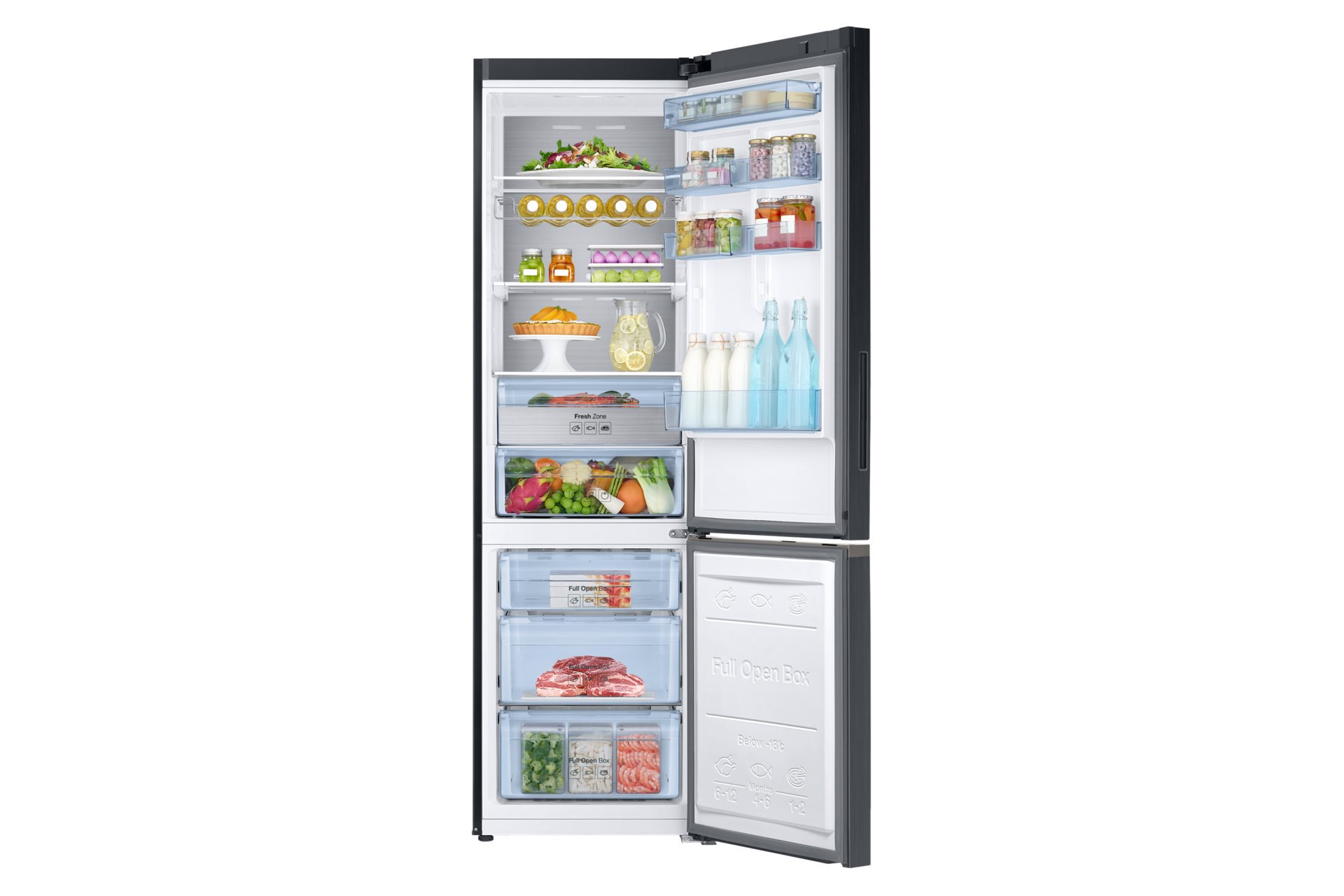 Front Open-With-Food1 black