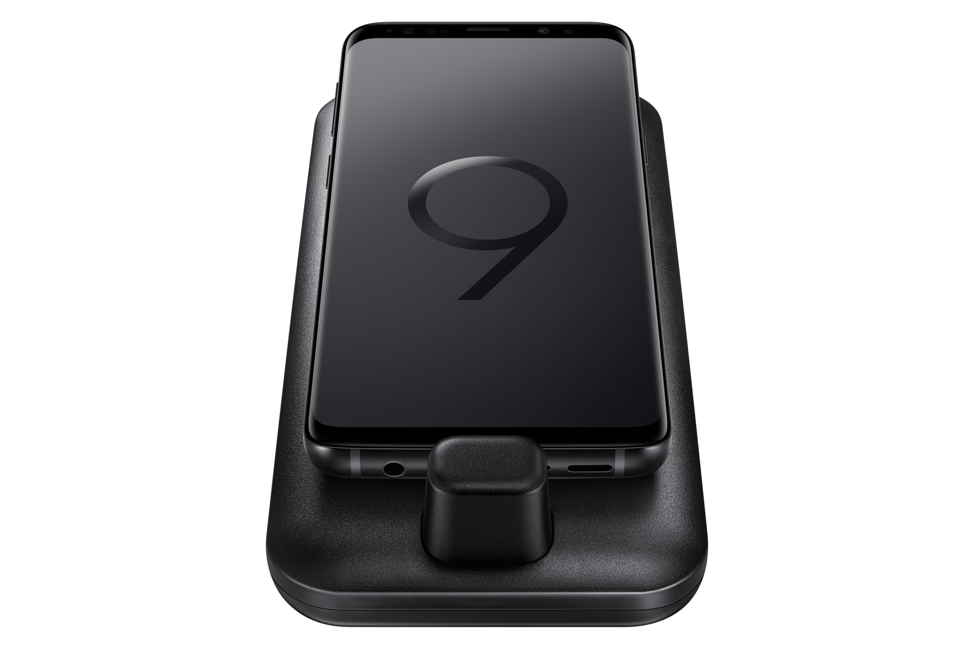 Мультимедийная док-станция DeX Pad для смартфона, вид в перспективе сверху