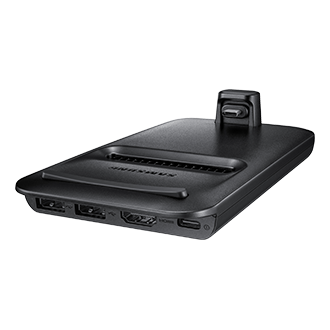 Мультимедийная док-станция DeX Pad для смартфона, вид в перспективе