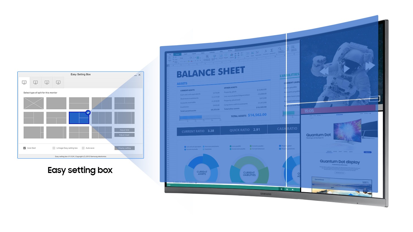 Setup boxes. Samsung easy setting Box. Samsung easy settings.