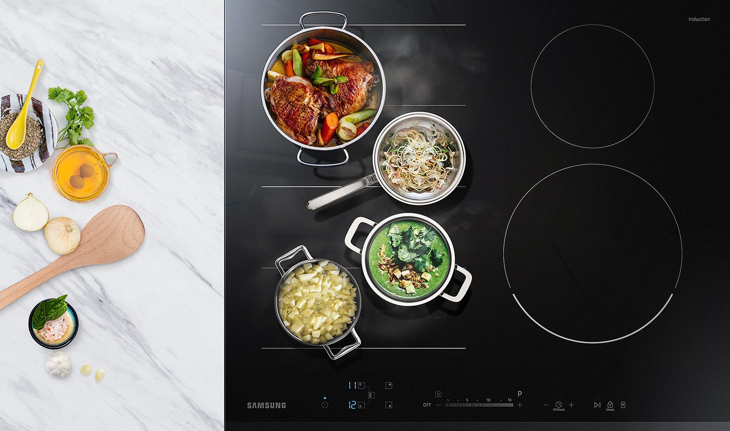 Flexibly cook even more dishes together