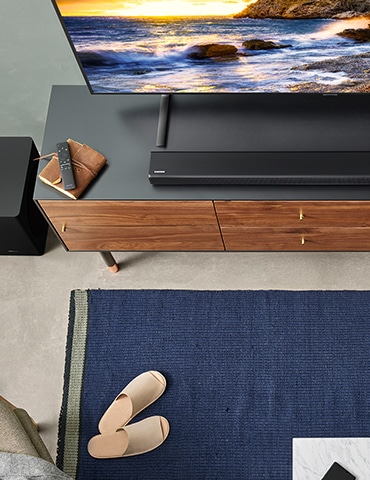 There is a TV on the table.