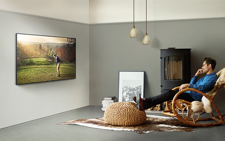 There is a TV on the table.