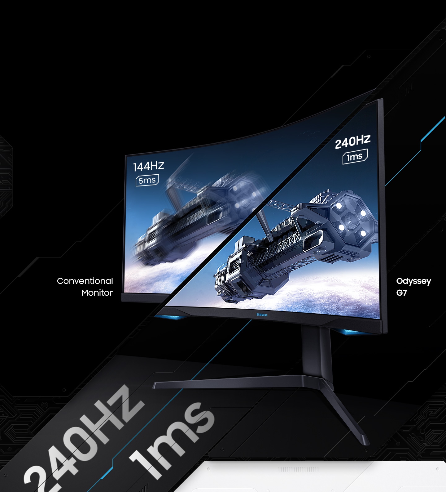 Монитор Samsung Odyssey G7 LC27G75TQSIXCI - купить | Samsung RU