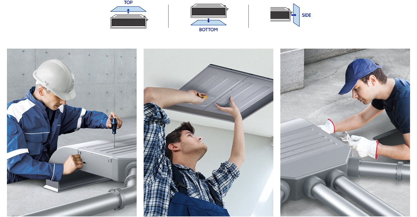 Simple to service in various locations