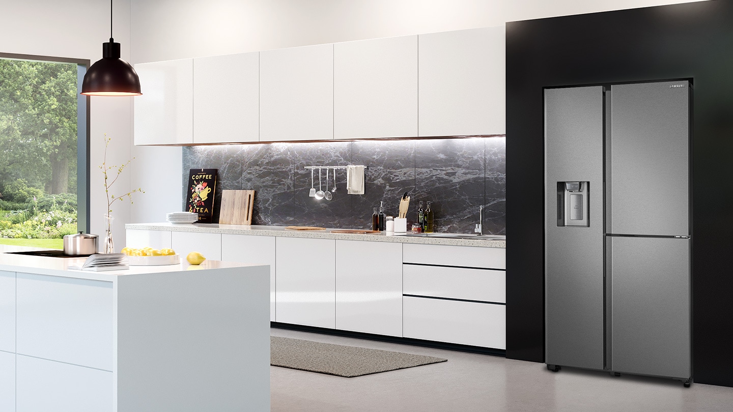 Холодильник Side by Side Samsung в интерьере