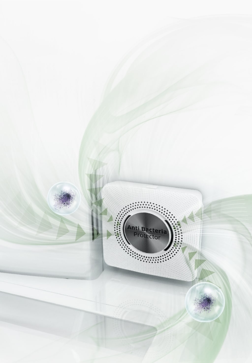 Воздух в холодильнике остается чистым и свежим