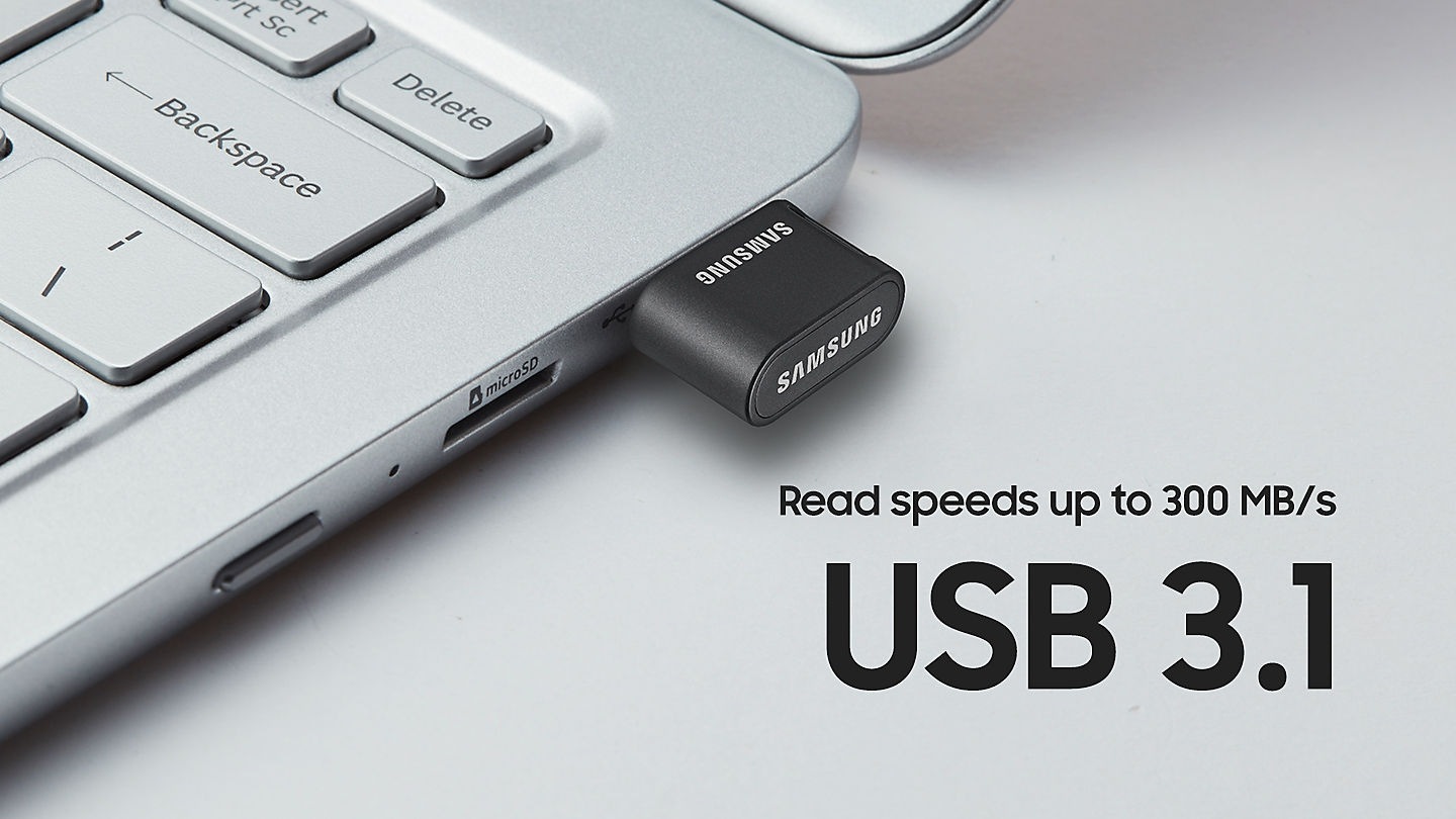 USB накопитель Samsung FIT Plus, MUF-32AB, 32 Гб – купить за 990 ₽ | Online  Samsung