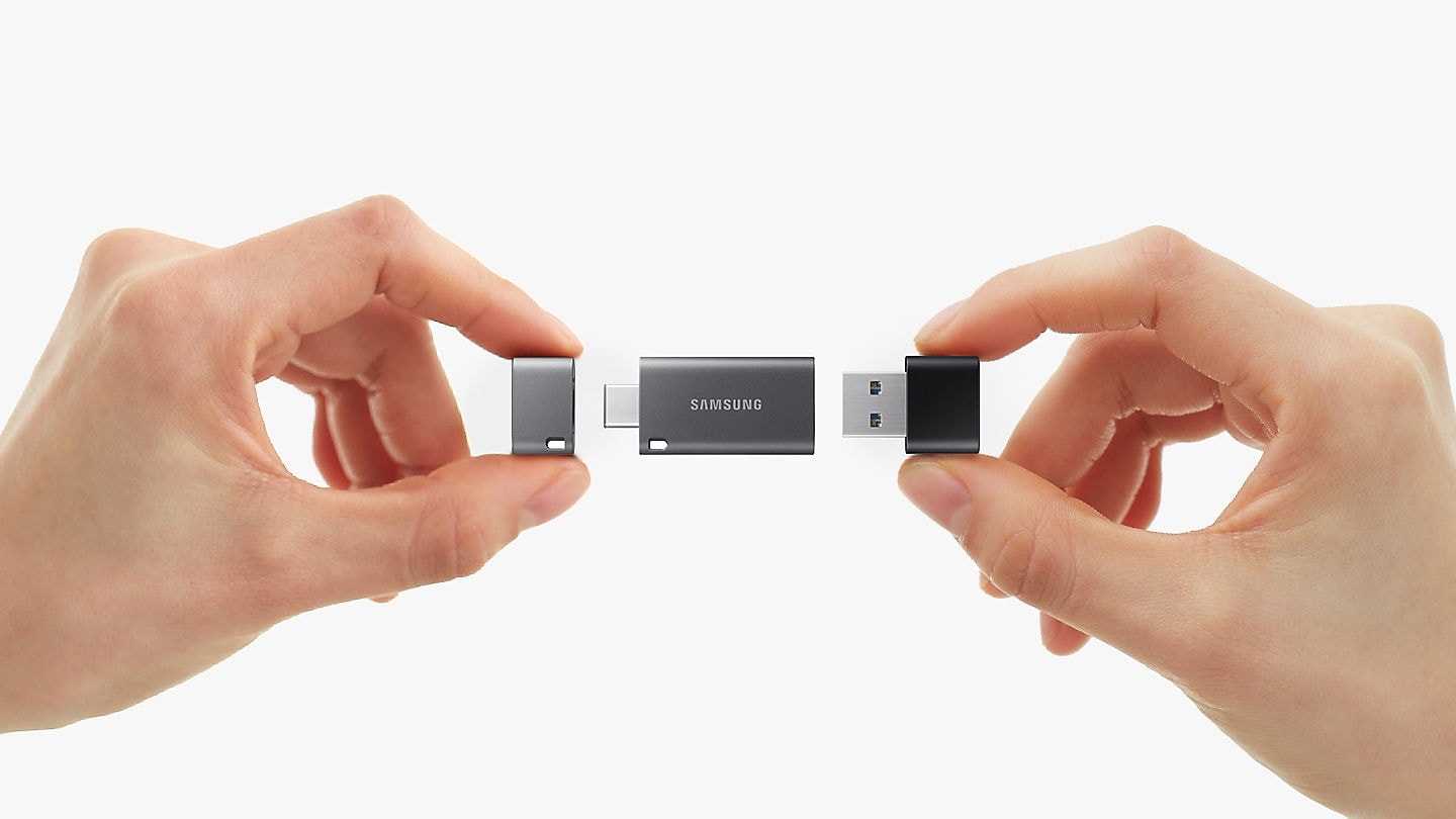 Цена и USB накопитель Samsung Duo Plus, MUF-128DB, 128 Гб