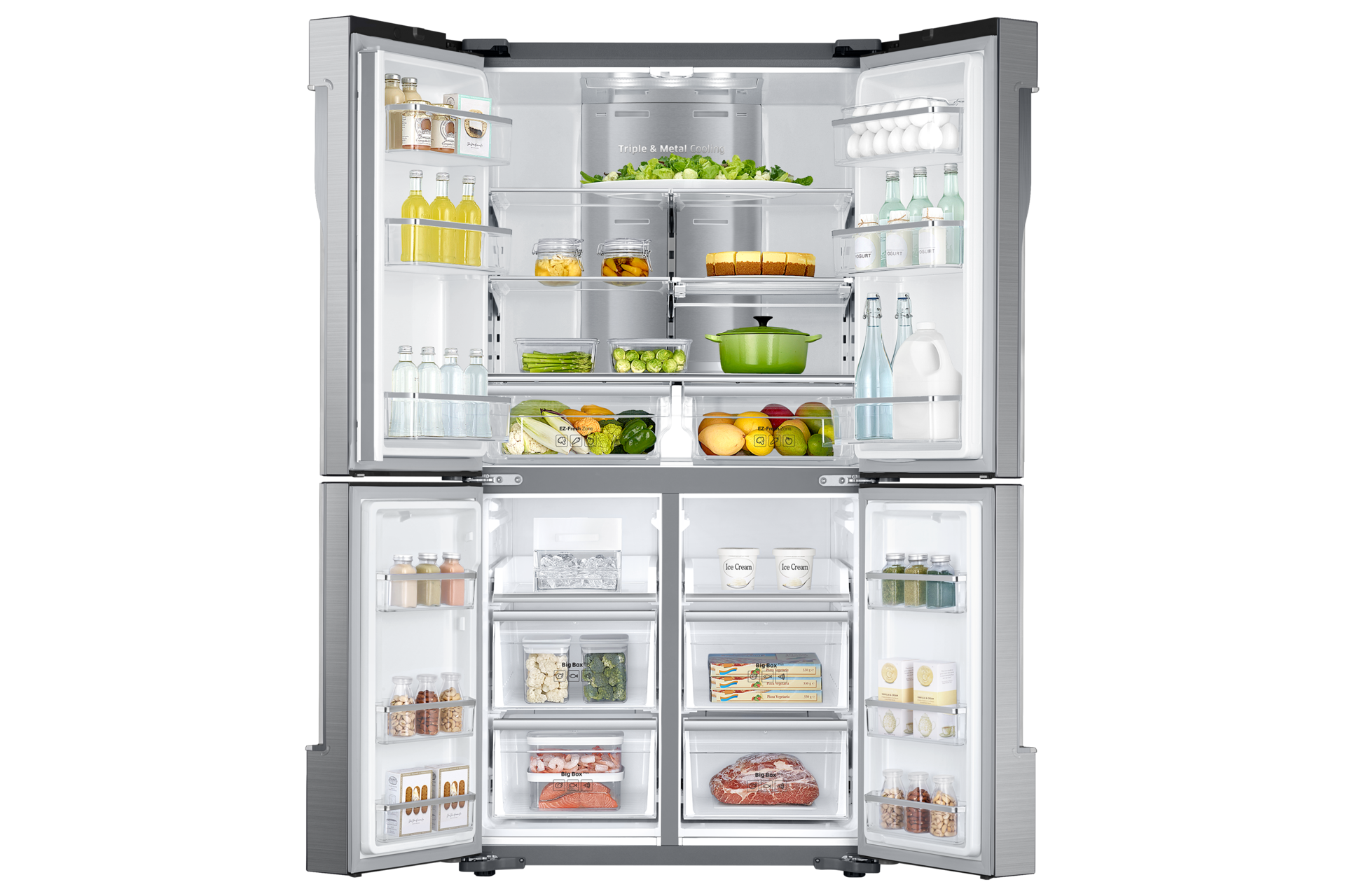 Front Open-With-Food silver