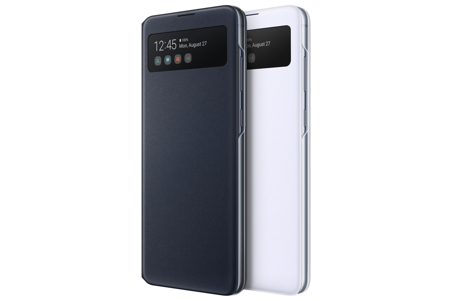 Чехол-книжка S View Wallet Cover для Note10 Lite чёрного цвета, вид в наборе