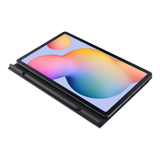 Серый чехол Book Cover для Galaxy Tab S6 Lite, вид в перспективе